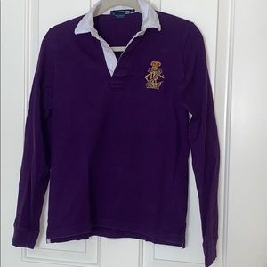 Ralph Lauren purple rugby shirt